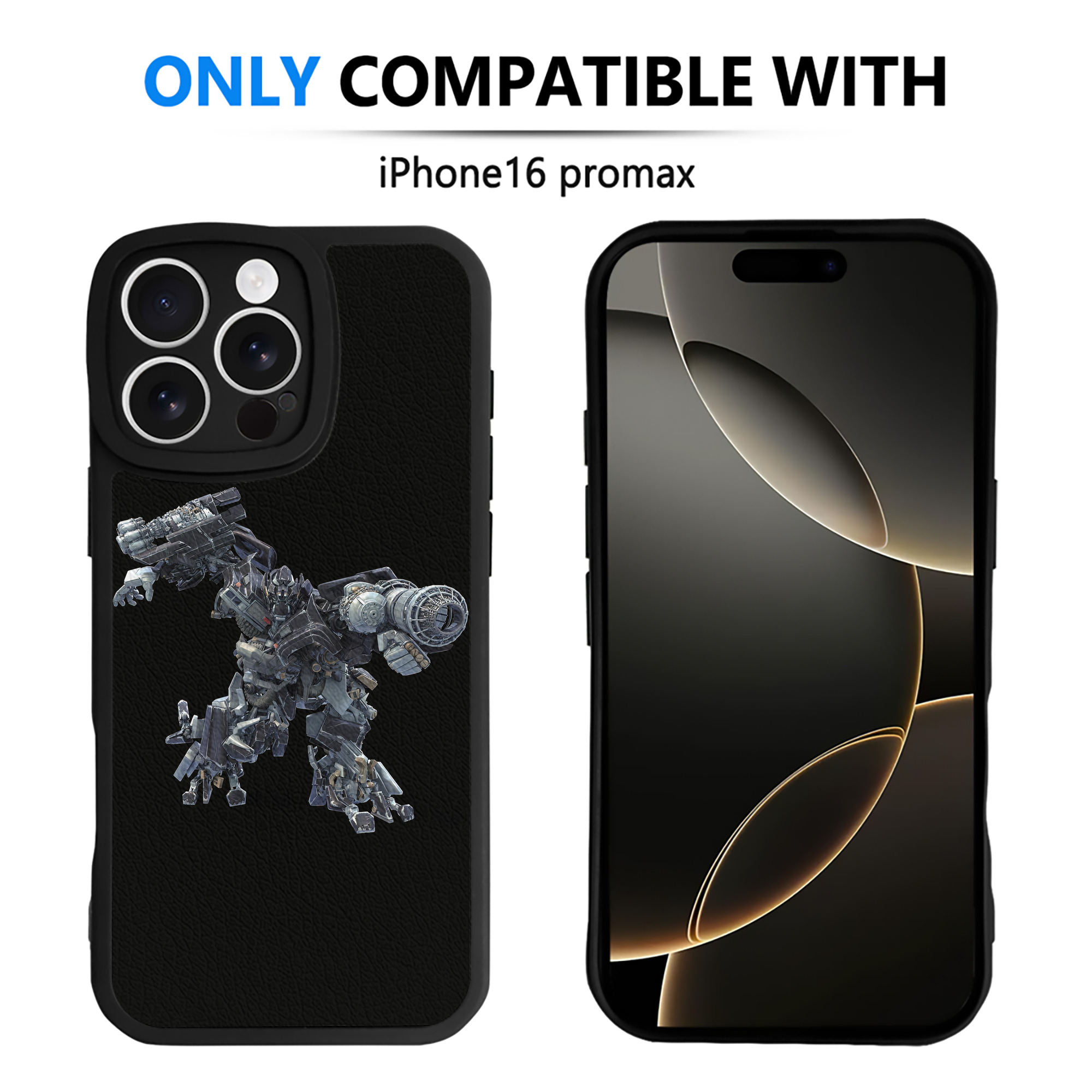 （画像用） Transformers トランスフォーマー 【iPhone 16シリーズ対応】シリコンスマホケース（レザー調） 材質：シリコン